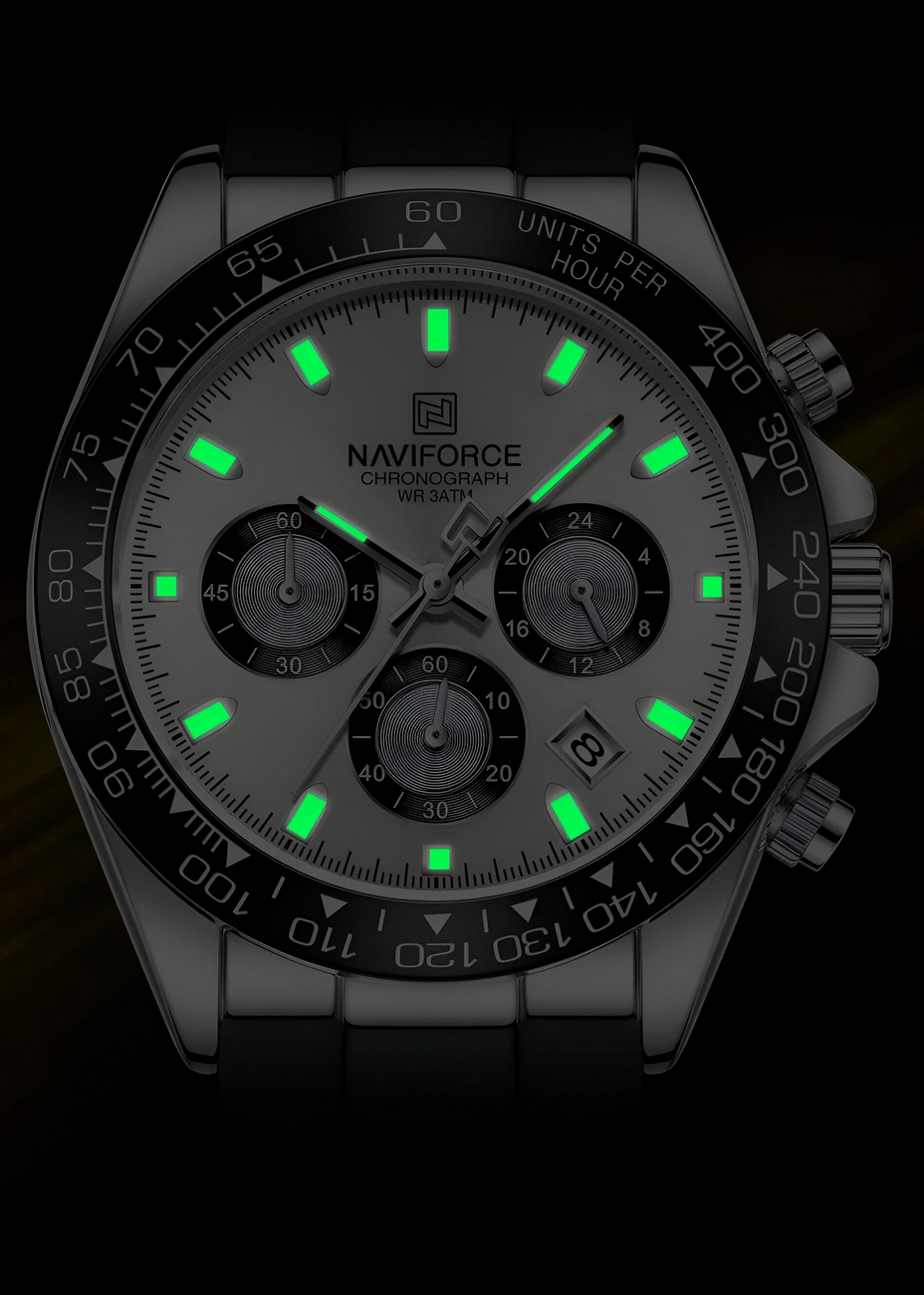 Reloj Naviforce Casual Nf8054 Goma Hombre